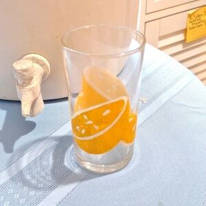 Libbey orange Glass